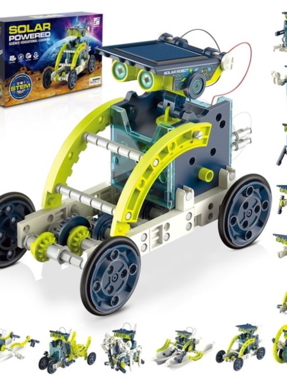 12 in 1 Stem Solar Robot Toys Educational Building Science Kids Experiment Kit